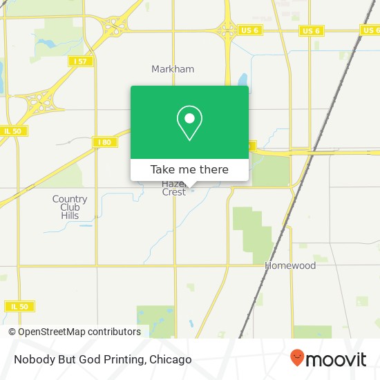 Nobody But God Printing map