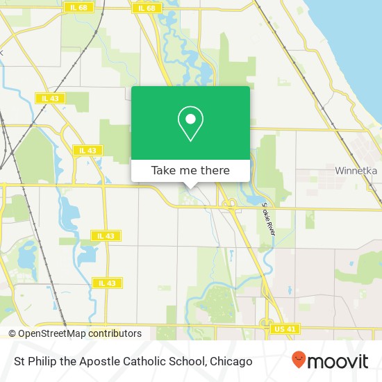 Mapa de St Philip the Apostle Catholic School