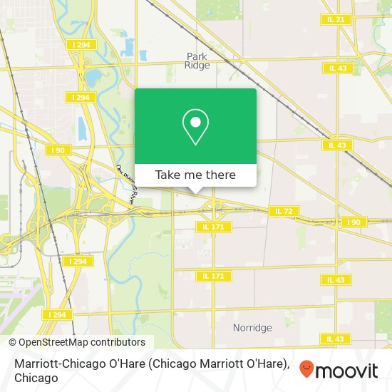 Marriott-Chicago O'Hare map