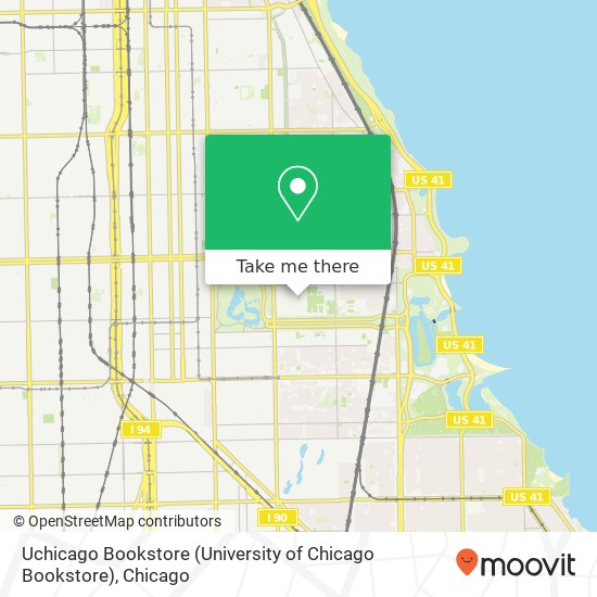 Uchicago Bookstore (University of Chicago Bookstore) map