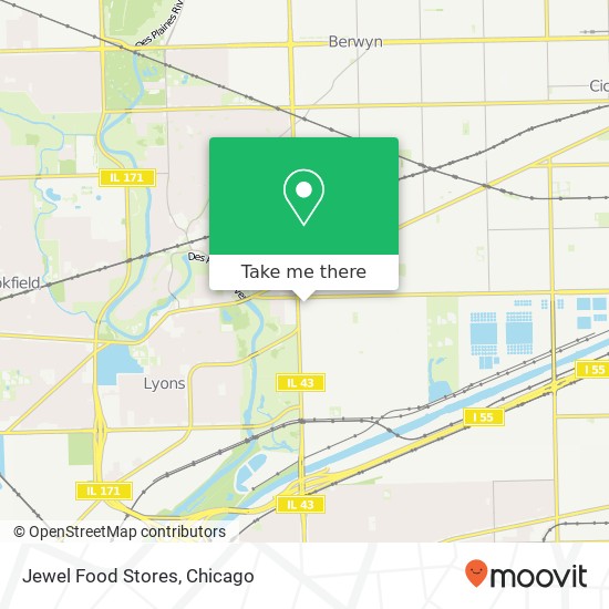 Jewel Food Stores map