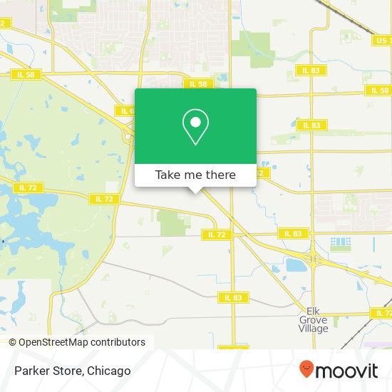 Mapa de Parker Store