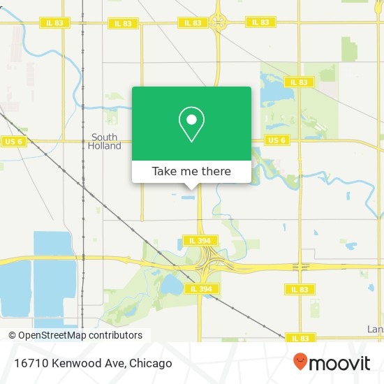 16710 Kenwood Ave map