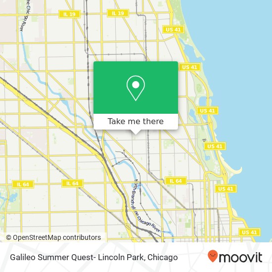 Galileo Summer Quest- Lincoln Park map