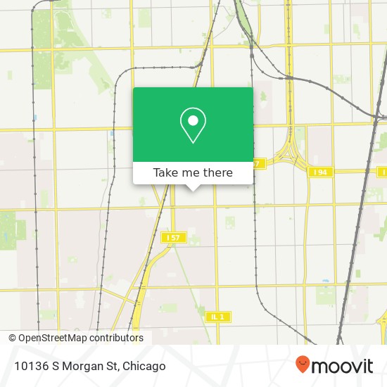 Mapa de 10136 S Morgan St
