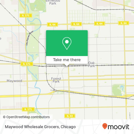 Maywood Wholesale Grocers map