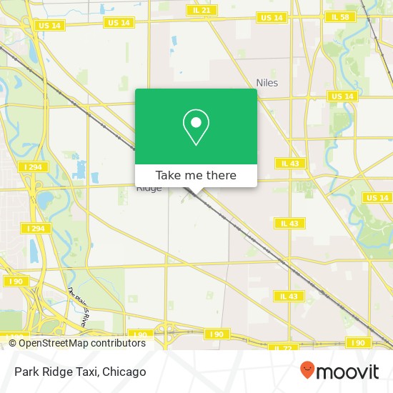 Park Ridge Taxi map