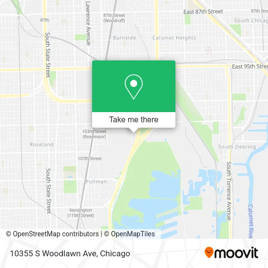 10355 S Woodlawn Ave map