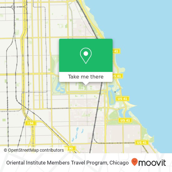 Oriental Institute Members Travel Program map