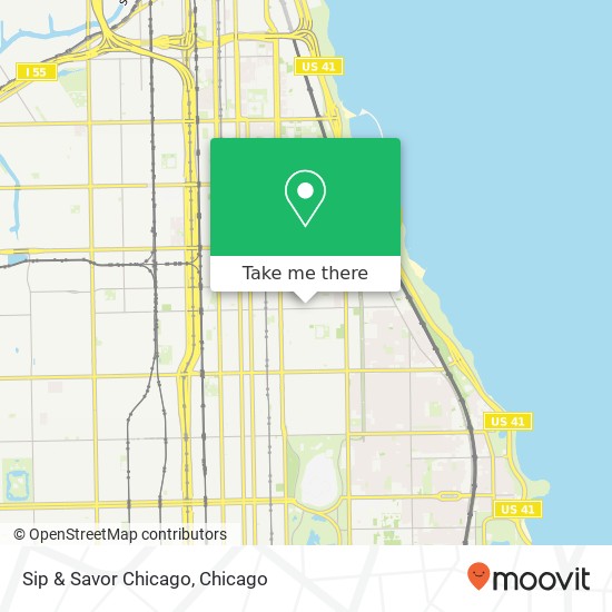 Mapa de Sip & Savor Chicago