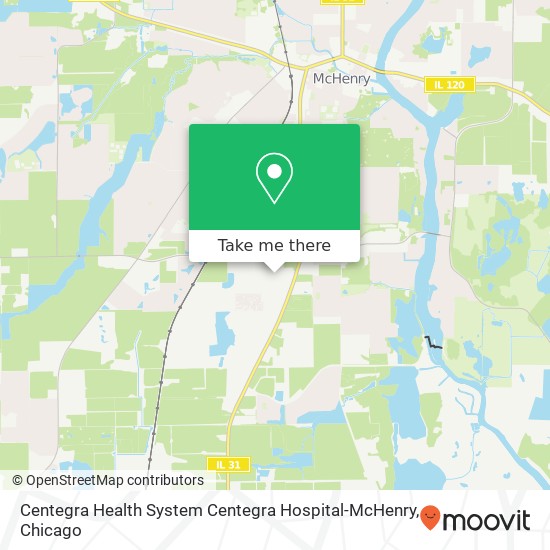 Centegra Health System Centegra Hospital-McHenry map