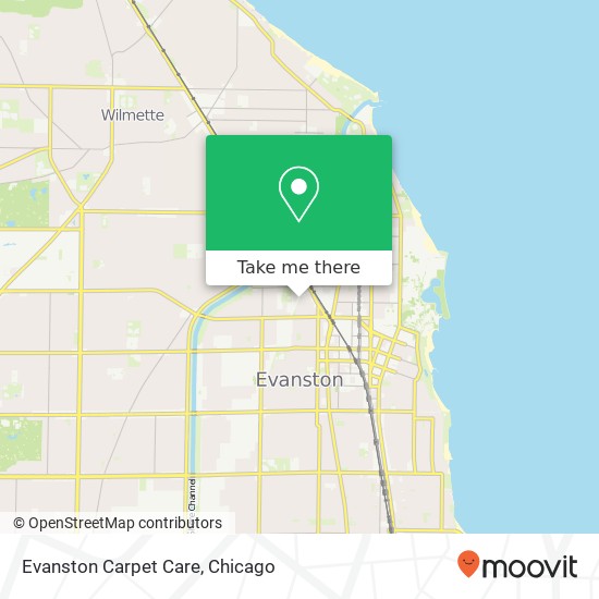 Mapa de Evanston Carpet Care