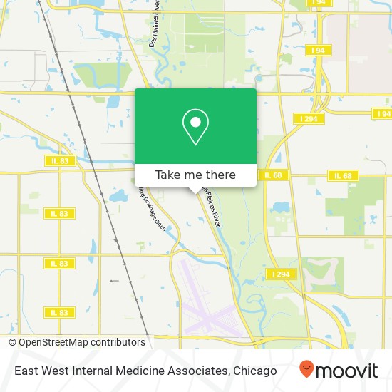 Mapa de East West Internal Medicine Associates