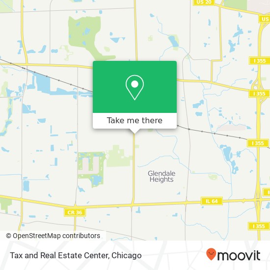 Tax and Real Estate Center map