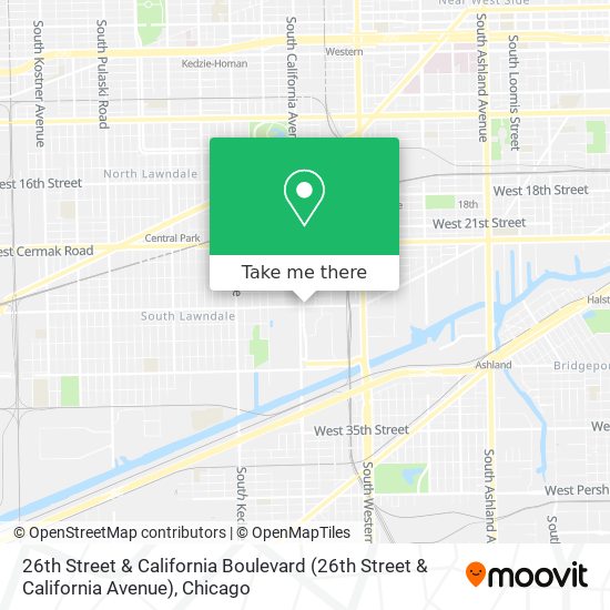 26th Street & California Boulevard map