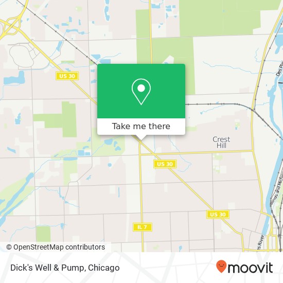Mapa de Dick's Well & Pump