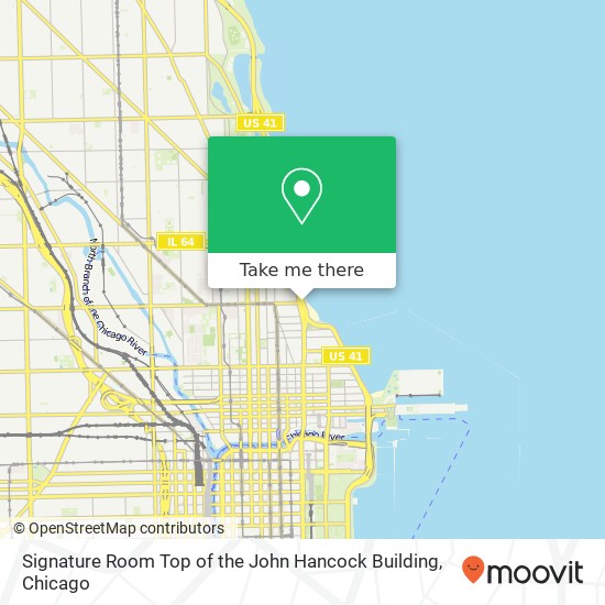 Mapa de Signature Room Top of the John Hancock Building