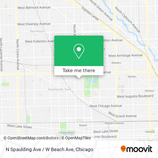 N Spaulding Ave / W Beach Ave map