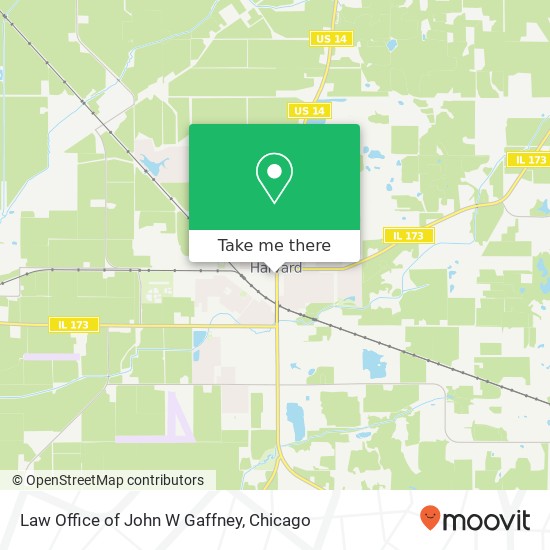 Law Office of John W Gaffney map