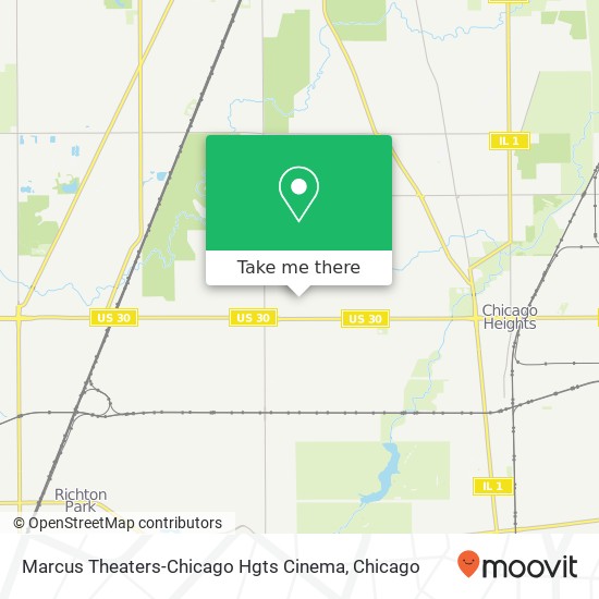 Marcus Theaters-Chicago Hgts Cinema map