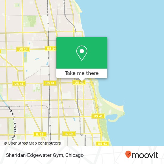 Mapa de Sheridan-Edgewater Gym