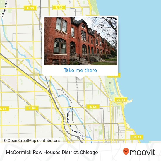 Mapa de McCormick Row Houses District