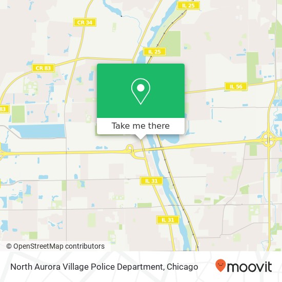 North Aurora Village Police Department map