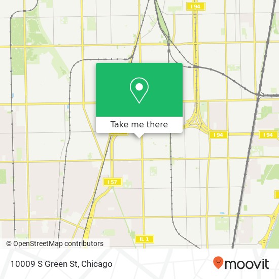 10009 S Green St map