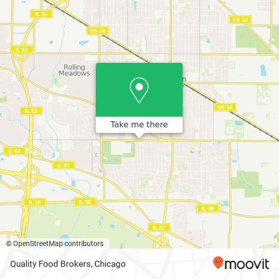 Quality Food Brokers map