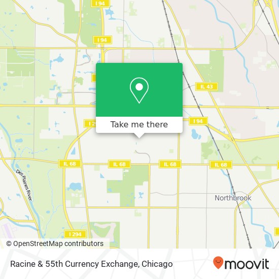 Racine & 55th Currency Exchange map