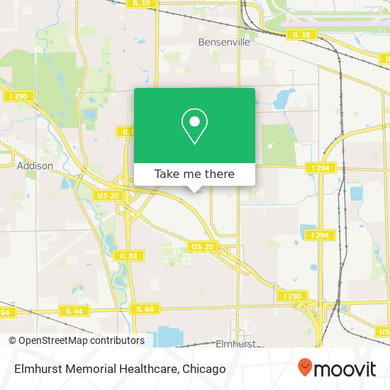 Mapa de Elmhurst Memorial Healthcare