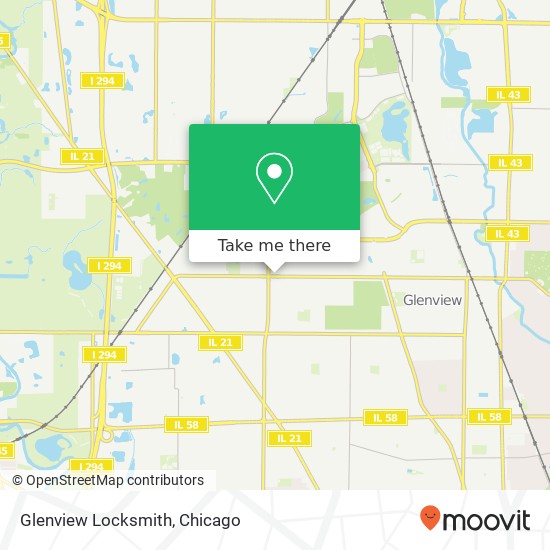 Glenview Locksmith map