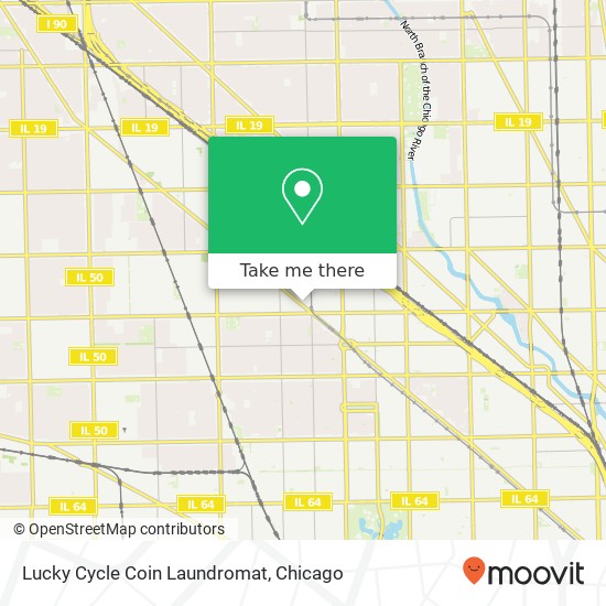 Lucky Cycle Coin Laundromat map