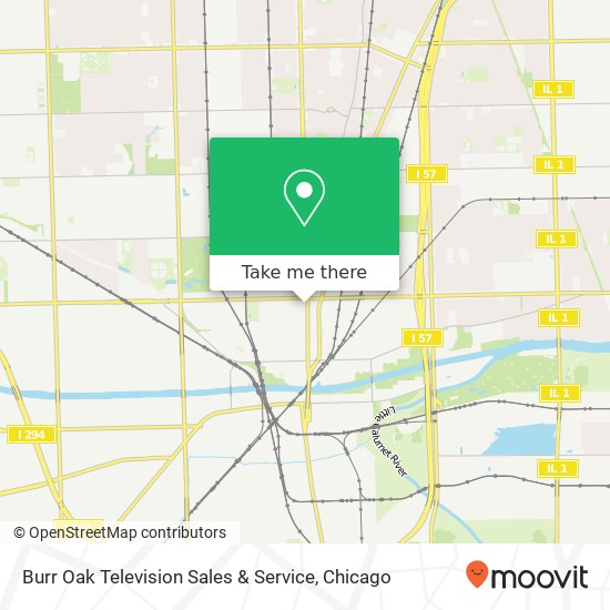 Mapa de Burr Oak Television Sales & Service