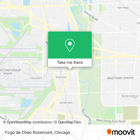Fogo de Chao Rosemont map
