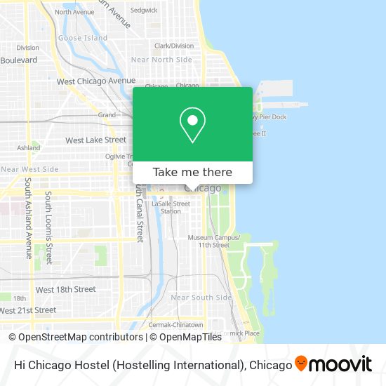 Hi Chicago Hostel (Hostelling International) map