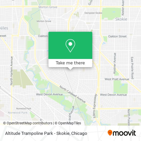 Mapa de Altitude Trampoline Park - Skokie