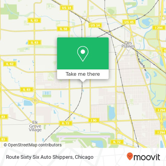 Route Sixty Six Auto Shippers map