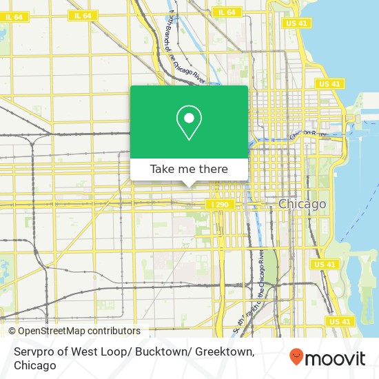 Servpro of West Loop/ Bucktown/ Greektown map