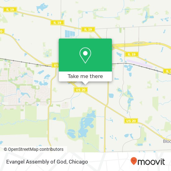 Evangel Assembly of God map