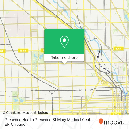 Presence Health Presence-St Mary Medical Center-ER map