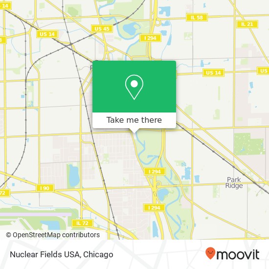 Nuclear Fields USA map