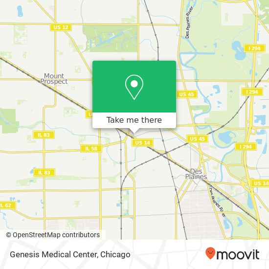 Genesis Medical Center map