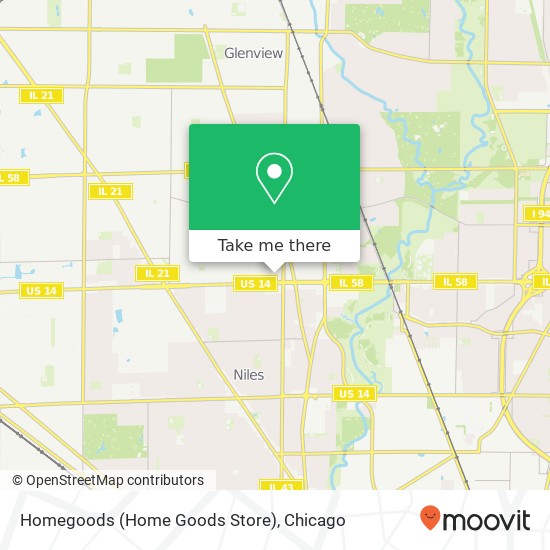 Mapa de Homegoods (Home Goods Store)