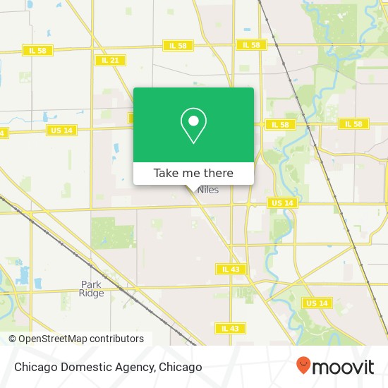 Chicago Domestic Agency map