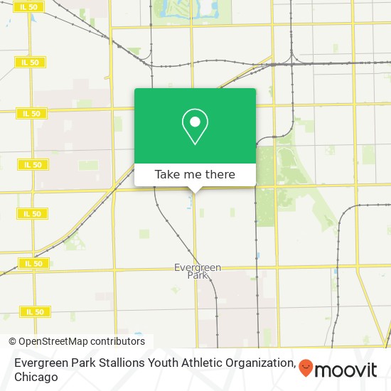 Evergreen Park Stallions Youth Athletic Organization map
