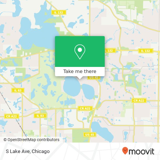 S Lake Ave map