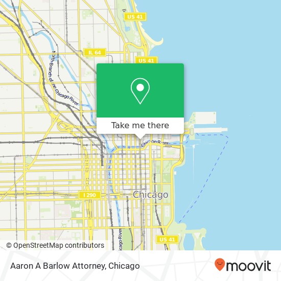 Aaron A Barlow Attorney map