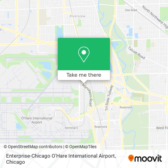 Enterprise-Chicago O'Hare International Airport map