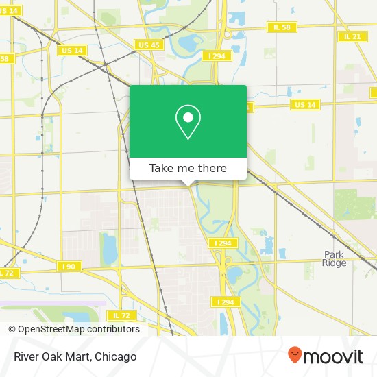 River Oak Mart map